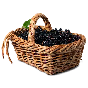 Elderberry Basket PNG Kaj67 PNG