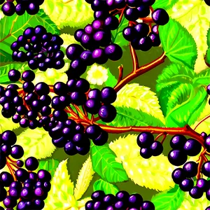 Elderberry Pattern PNG Jvk