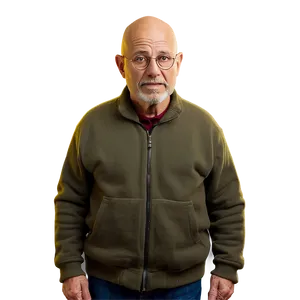Elderly Bald Man PNG 06202024