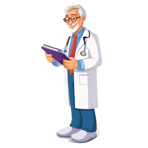 Elderly Cartoon Doctor PNG 86 PNG