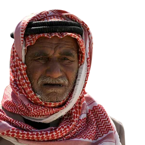 Elderly Manin Traditional Headscarf PNG