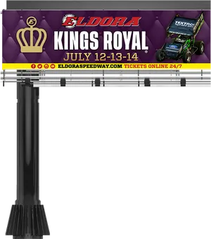 Eldora Kings Royal Billboard Advertisement PNG image