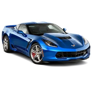 Electric Blue Corvette PNG Mgs80 PNG