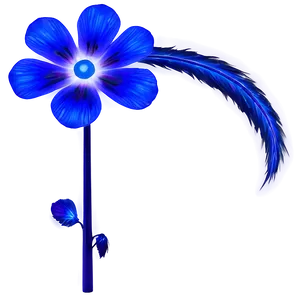 Electric Blue Flower PNG 05242024