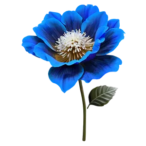 Electric Blue Flower PNG Mjn