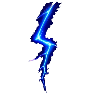 Electric Blue Lightning Bolt PNG 05042024 PNG