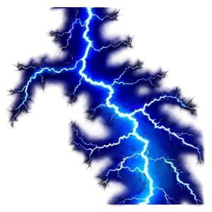 Electric Blue Lightning Bolt PNG Xwe33 PNG