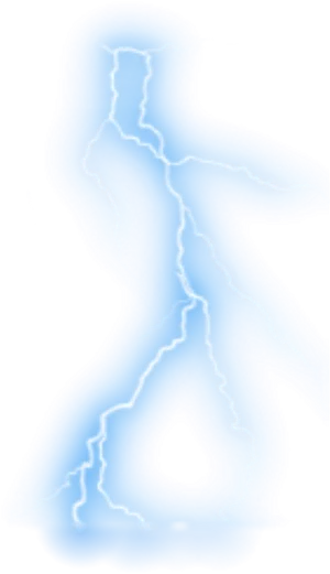 Electric Blue Lightning Graphic PNG image