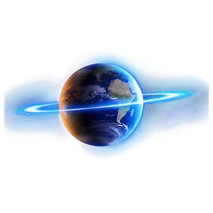 Electric Blue Planet Aura PNG 06292024 PNG