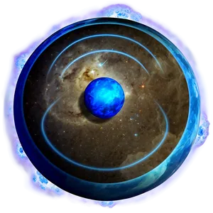 Electric Blue Planet Aura PNG Fji89 PNG