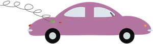 Electric Car Cartoon Exhaust