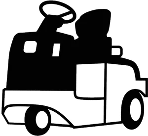 Electric Car Cartoon Outline PNG image