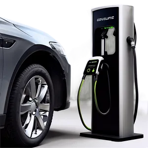Electric Car Charging Station PNG Oxh