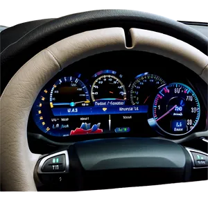 Electric Car Dashboard View PNG 72 PNG