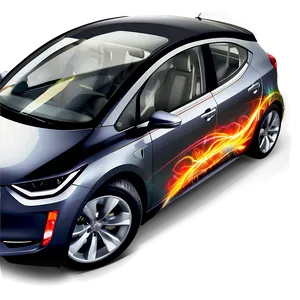 Electric Car Vector Design PNG Kap PNG