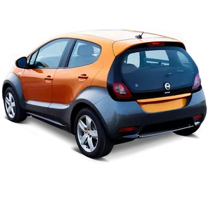 Electric Car With Open Doors PNG Mku