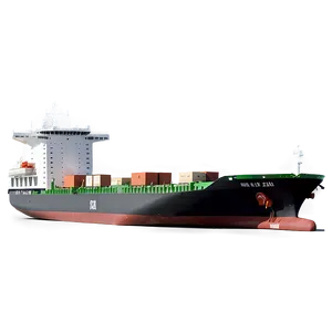Electric Cargo Ship PNG 33