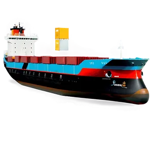 Electric Cargo Ship PNG 62