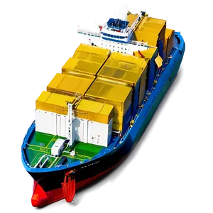 Electric Cargo Ship PNG Ypm