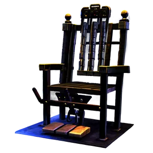 Electric Chair In Dark Room Png Qya29 PNG image