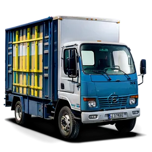Electric Delivery Truck PNG Dwt