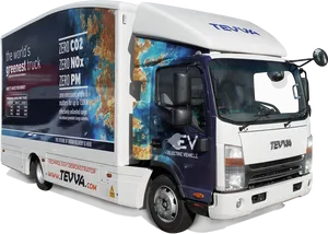 Electric Delivery Truck T E V V A PNG