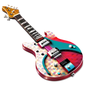 Electric Guitar Artwork Png 05252024 PNG image