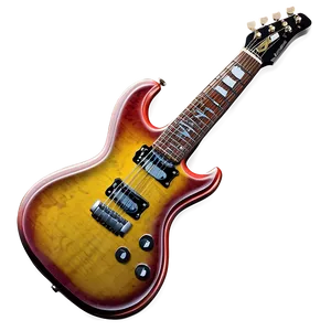 Electric Guitar Design PNG Bnd