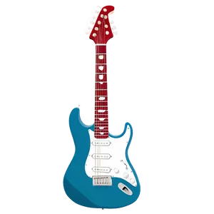 Electric Guitar With Skulls PNG Psp66 PNG