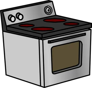 Electric Kitchen Stove Illustration PNG image