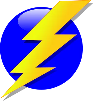 Electric Lightning Bolt Graphic PNG image