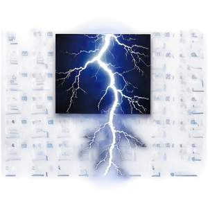 Electric Lightning Strike PNG Fth