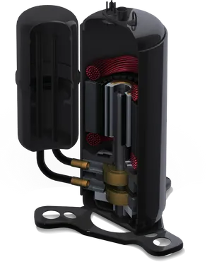 Electric Motor Cutaway View PNG