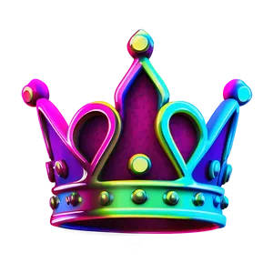 Electric Neon Crown Design Png Qfw82 PNG image