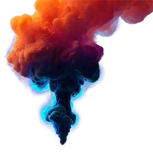 Electric Orange Smoke Artwork Png 06262024 PNG image