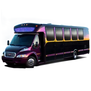 Electric Party Bus Scene Png Xsm70 PNG image