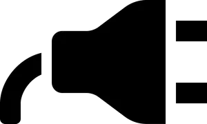 Electric Plug Silhouette PNG