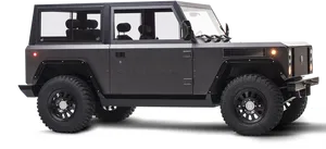 Electric S U V Profile View PNG