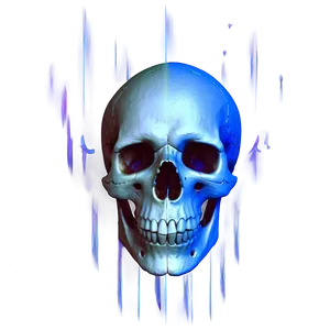 Electric Skull Visualization PNG A