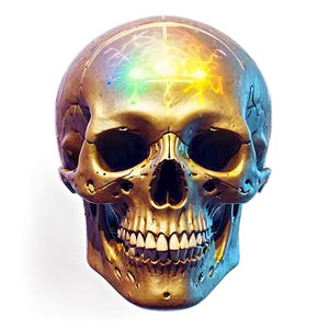 Electric Skull Visualization PNG D