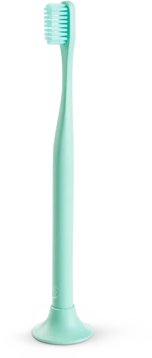 Electric Toothbrush Mint Green Standing PNG