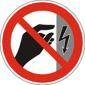 Electrical Hazard Prohibited Sign PNG image