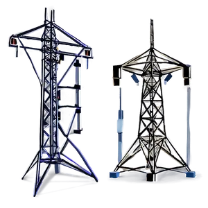 Electricity Grid Towers PNG 06282024 PNG