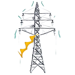 Electricity Transmission Tower PNG 05242024
