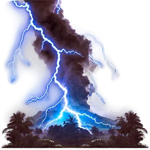 Electrifying Lightning Scene Png 29 PNG image