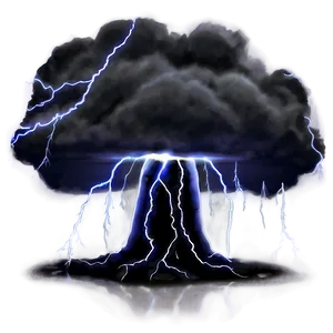 Electrifying Lightning Scene PNG 32