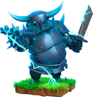 Electro_ Giant_ Clash_of_ Clans_ Character PNG image