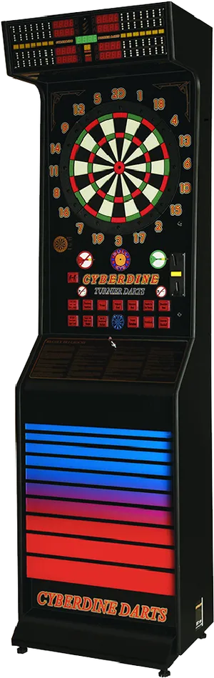 Electronic Dartboard Arcade Style Machine PNG