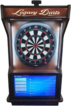 Electronic Dartboard Setup PNG