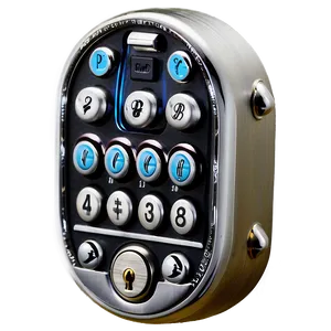 Electronic Keypad Lock PNG Cxx PNG